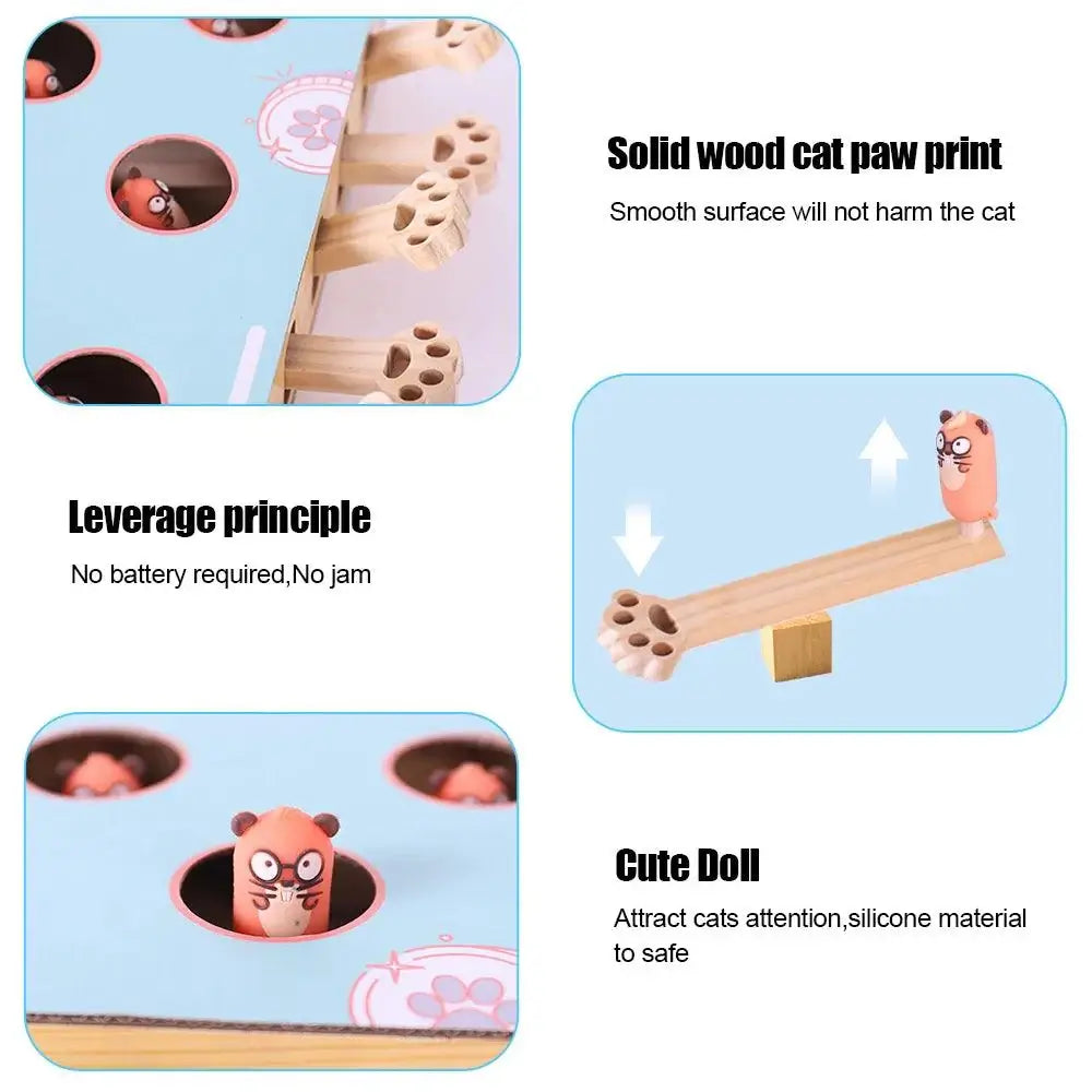 Whack-a-Mole 3-in-1 Cat Game Box - Alexa Pet Shop