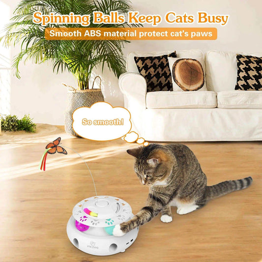 INKZOO 4-in-1 Interactive Cat Toy - Alexa Pet Shop