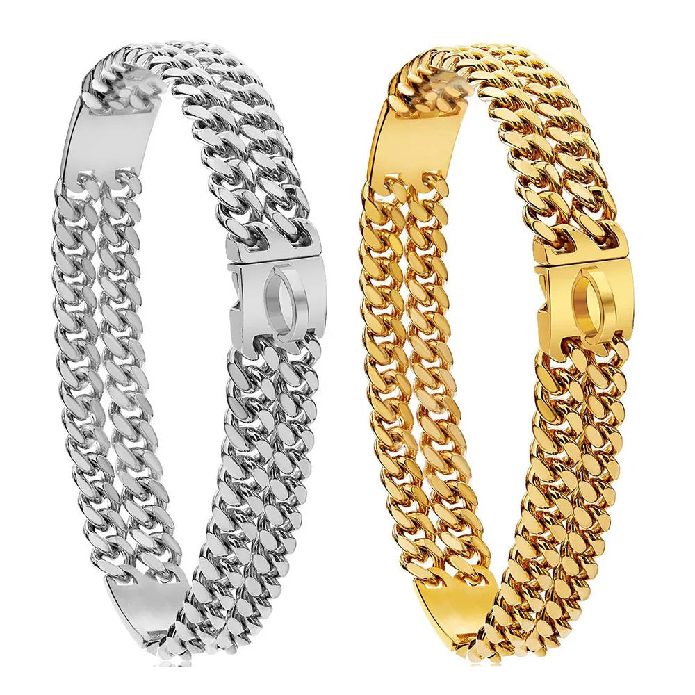 Golden Guardian-Gold Dog Chain Collar