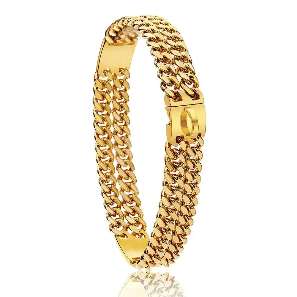 Golden Guardian-Gold Dog Chain Collar