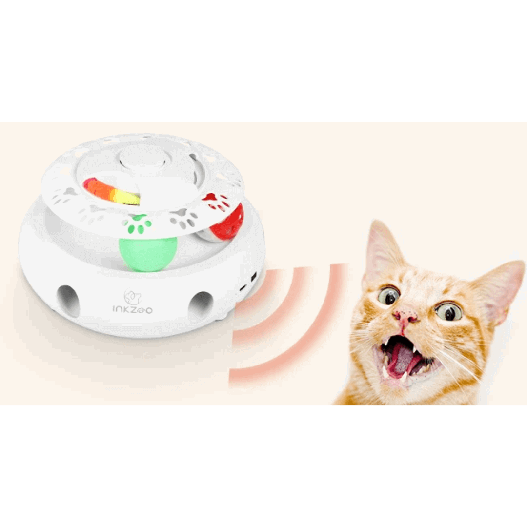 INKZOO 4-in-1 Interactive Cat Toy - Alexa Pet Shop