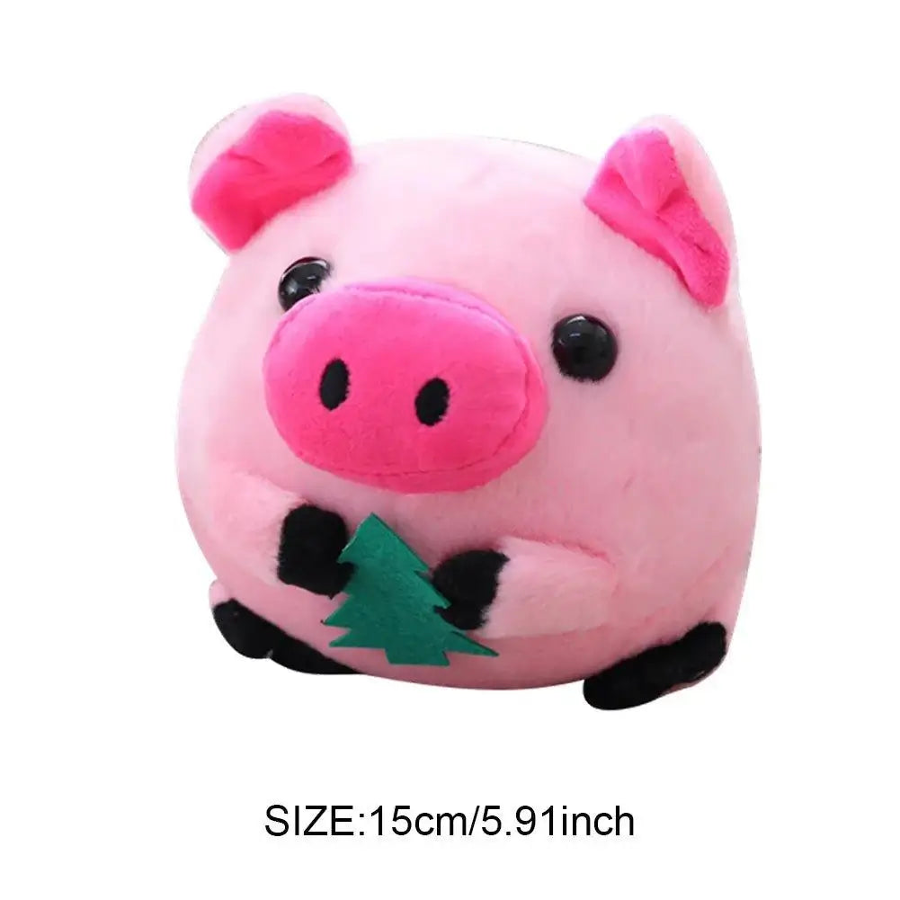BounceBuddies plush pig toy for pets, soft and durable, perfect for playtime and training for dogs and cats.