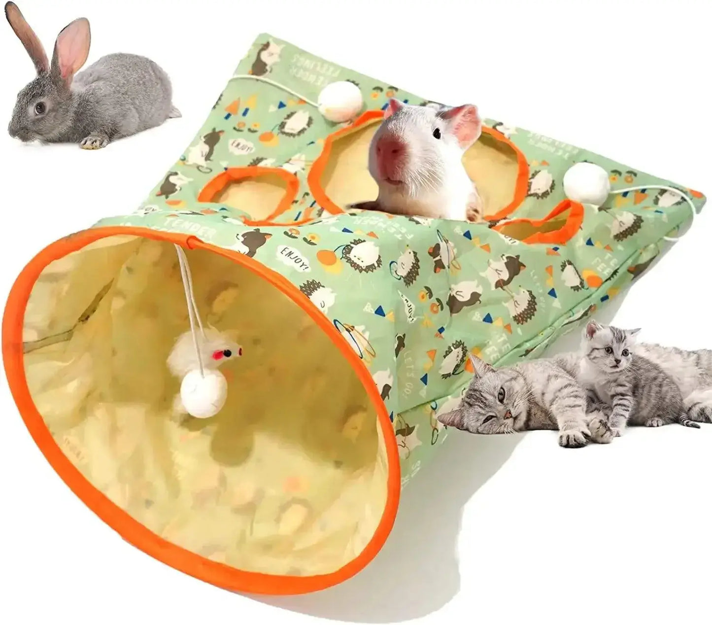 Catnel Tunnel with Mouse Toy - Alexa Pet Shop