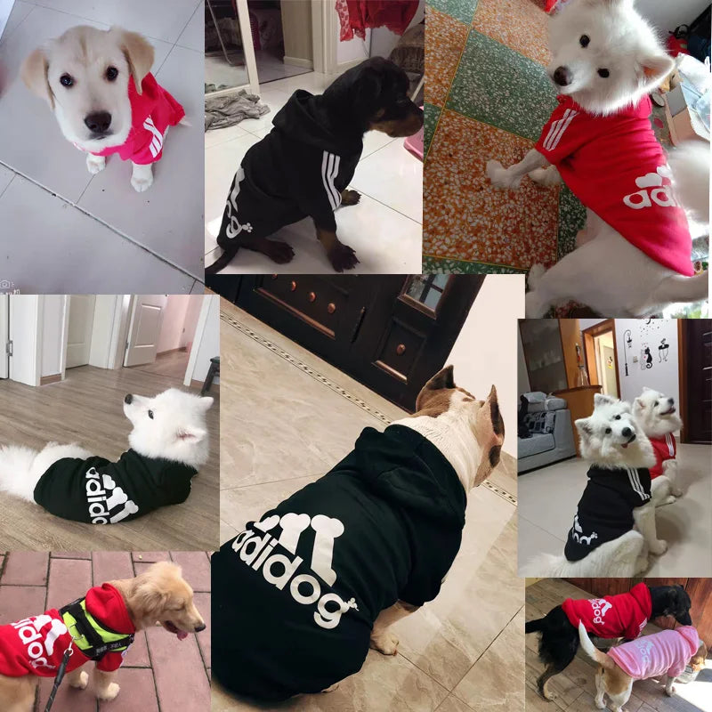 Adidog Hooded Sweatshirt for all Dogs