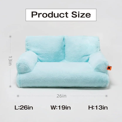 Cozy Pet Sofa - Fluffy Resting Bed