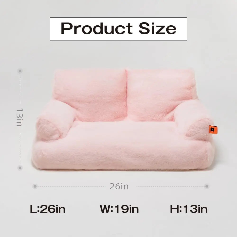 Cozy Pet Sofa - Fluffy Resting Bed