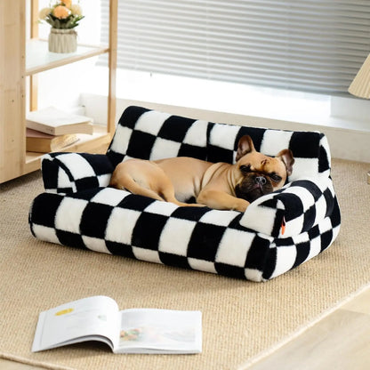 Cozy Pet Sofa - Fluffy Resting Bed