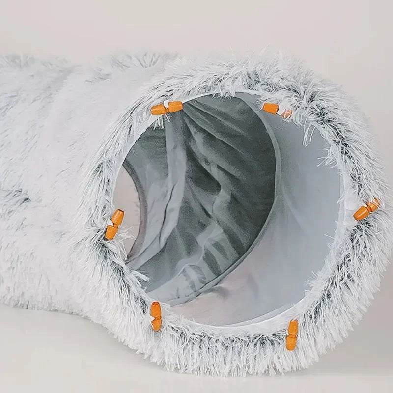 Fluff 'n' Tunnel Cat Bed