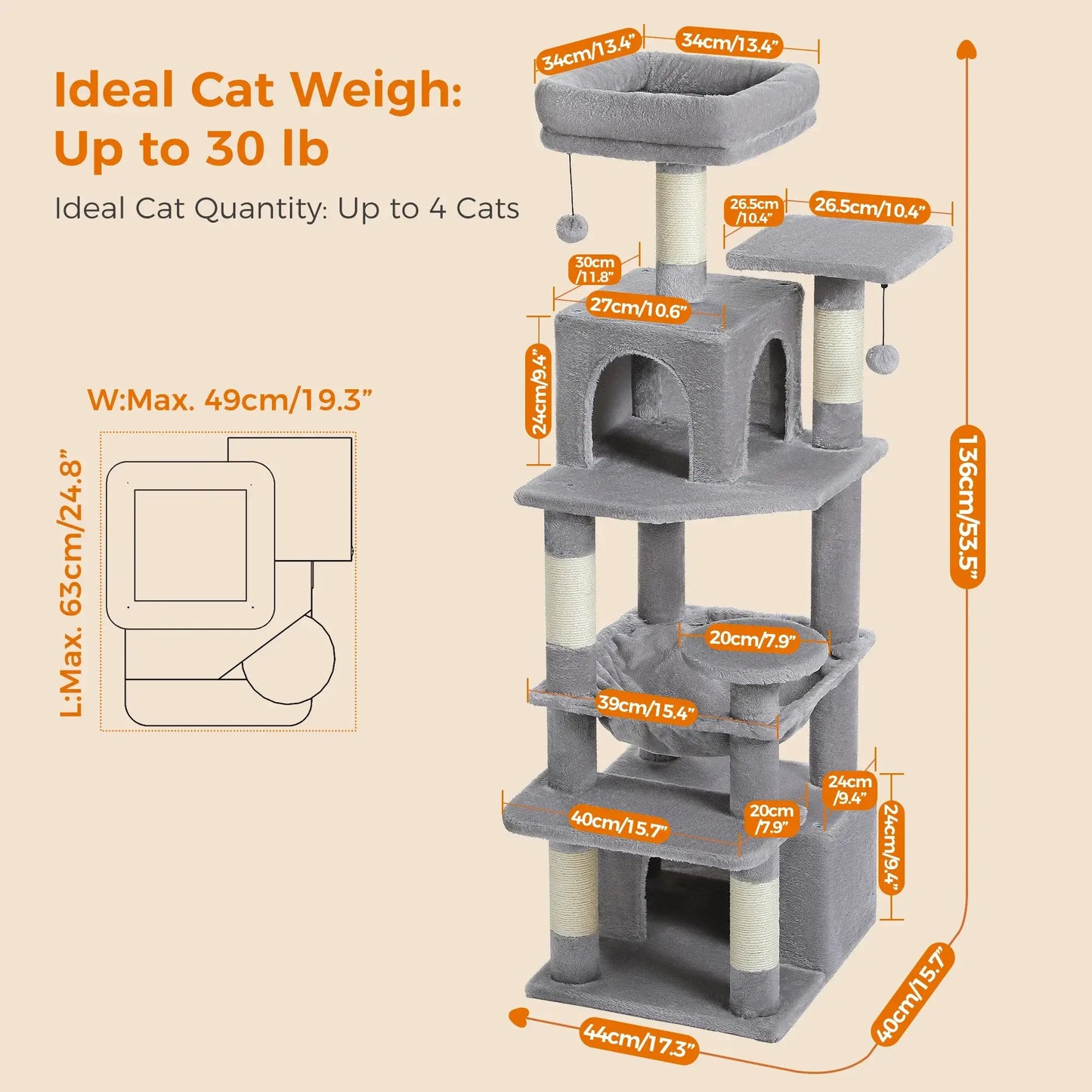 TowerJoy – Cat Tower for Large Cats