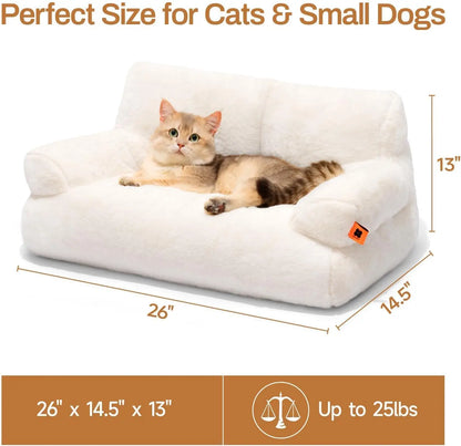 Cozy Pet Sofa - Fluffy Resting Bed