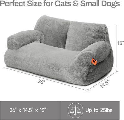 Cozy Pet Sofa - Fluffy Resting Bed