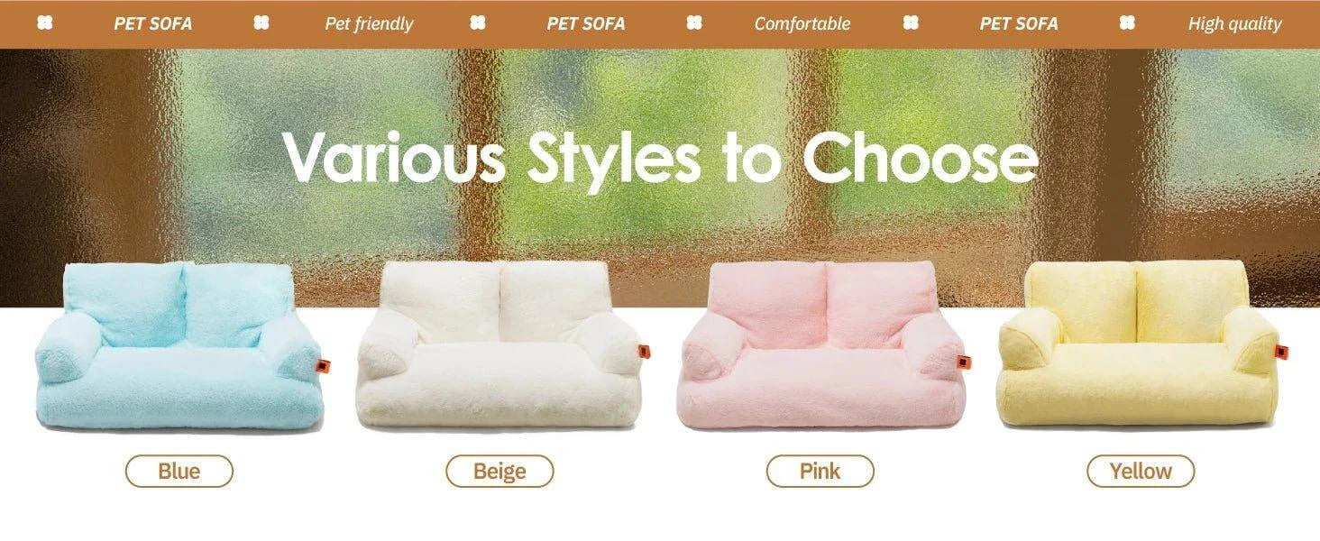 Cozy Pet Sofa - Fluffy Resting Bed - Alexa Pet Shop