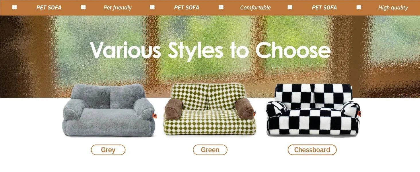 Cozy Pet Sofa - Fluffy Resting Bed - Alexa Pet Shop